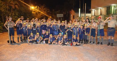 Scouts recorren la ciudad de Areguá